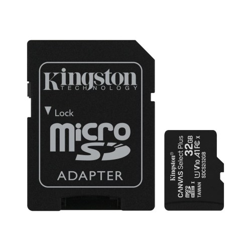 Cartão Kingston Micro SD Canvas Select Plus 32GB class10 UHS-I SDHC(100MB/s)